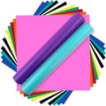 Matte Assorted Permanent Vinyl, 14 Pack, 12"x12", for Decals | Waterproof, Easy to Weed, Compatible with Cricut