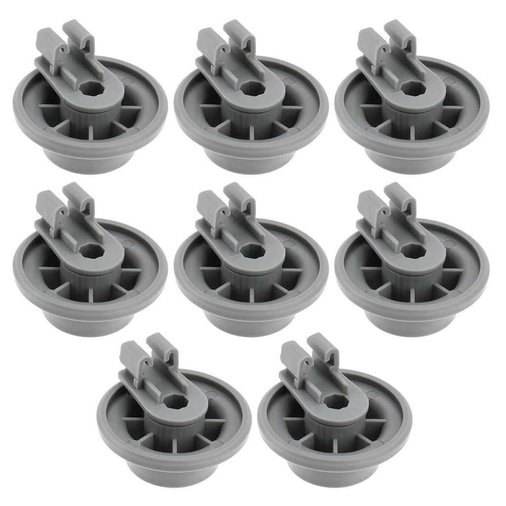 ECSiNG 8pcs Dishwasher Lower Rack Rollers with Axles Replacement Part 10004364 4580120 AP6262276 PS12367111 Compatible with Bosch