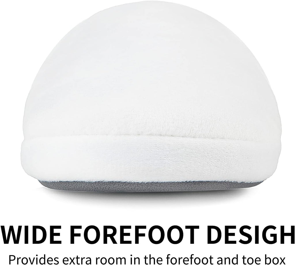 3-Pair Luxury Spa Slippers - Cotton Memory Foam Non-slip Closed Toe Washable Slippers for