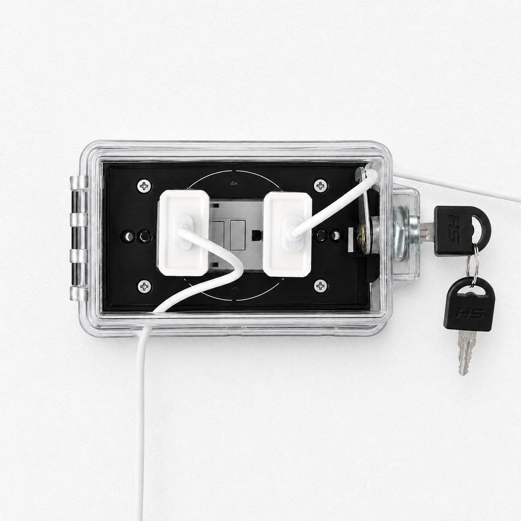 PILISPARK Weatherproof Outlet Cover Box with Lock, Horizontal or Vertical