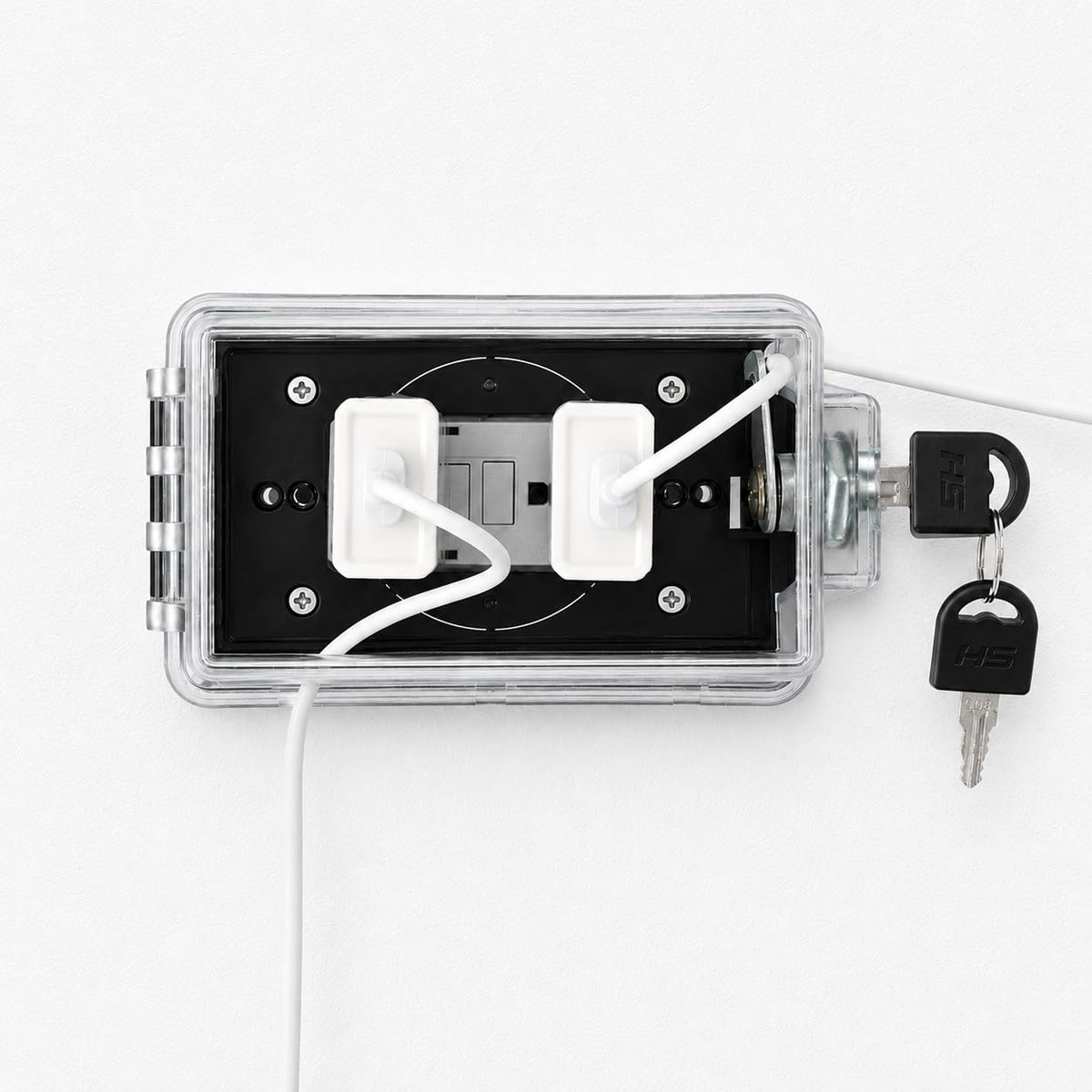 PILISPARK Weatherproof Outlet Cover Box with Lock, Horizontal or Vertical