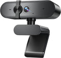 1080P Webcam Computer Camera with Microphone & Wide View - Auto Light Correction Webcam for PC, Mac, Laptop, Desktop