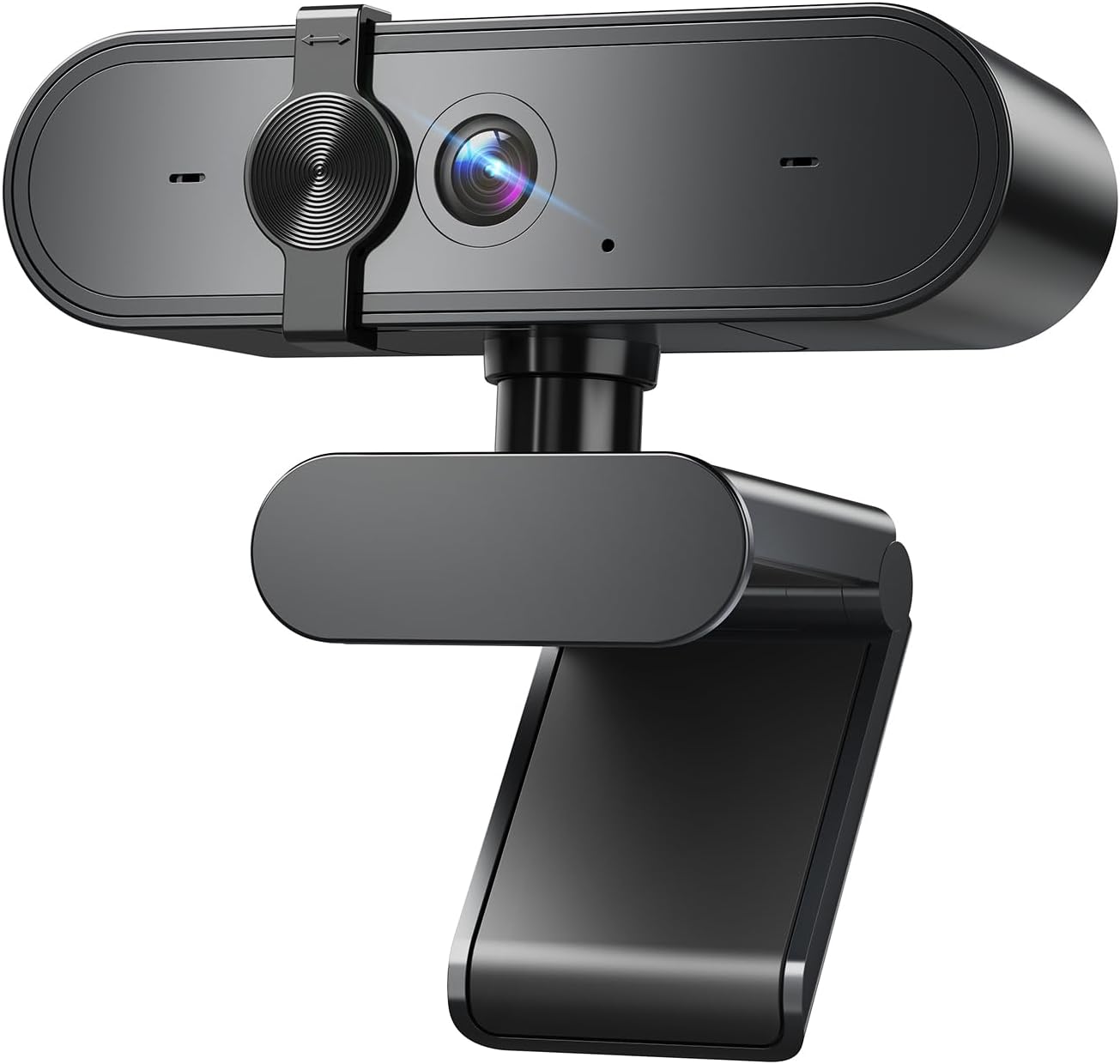 1080P Webcam Computer Camera with Microphone & Wide View - Auto Light Correction Webcam for PC, Mac, Laptop, Desktop