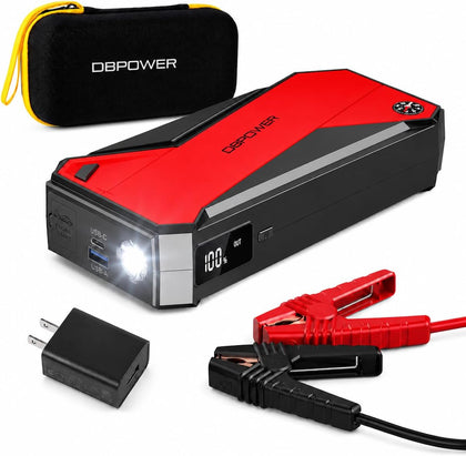Peak 3000A 18000mAh Portable Car Jump Starter (up to 8.0L Gas, 6.0L Diesel Engine) Battery Booster with Smart