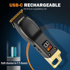 Beard Trimmer for Men, Cordless Hair Clippers for Men with 6 Guards