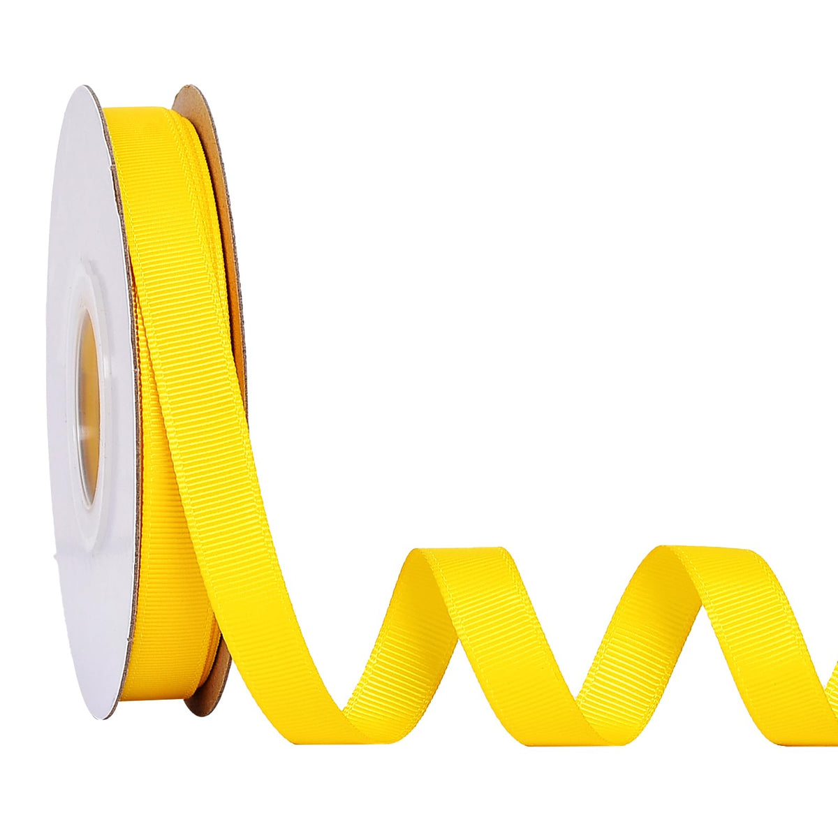 Yellow Grosgrain Ribbon, 1/2 Inch Continuous 25 Yards