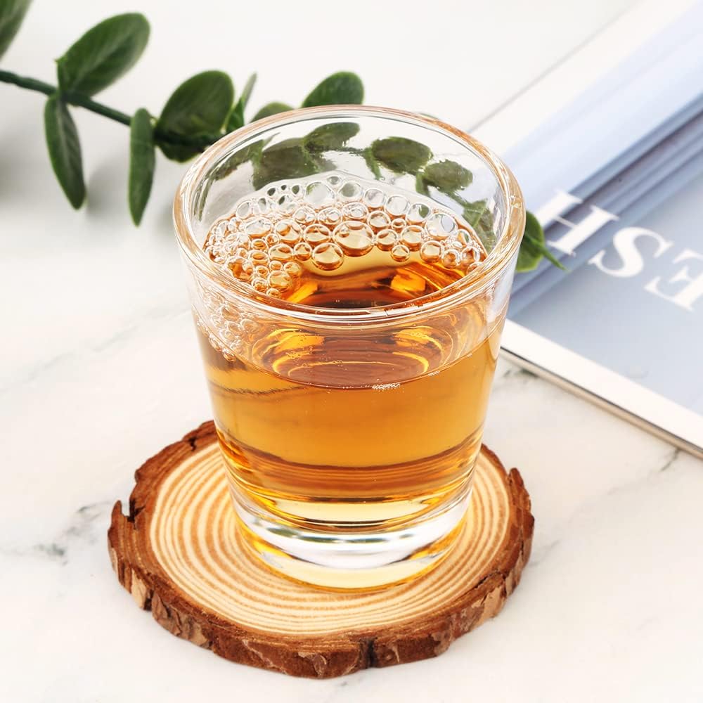 Heavy Base Shot Glasses, 1.5 oz Sets of Clear Shot Glass (24 Pack), Measuring Cup for Espresso, Liquid, and Wine