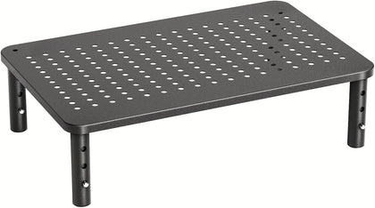 Monitor Stand, Monitor Stand Riser 3 Height Adjustable, Monitor Riser with Airflow Vents, Laptop Stand for Desk