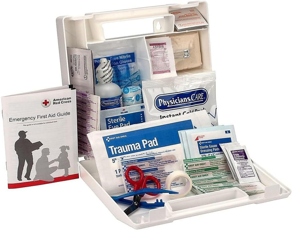 223-U OSHA-Compliant First Aid Kit, All-Purpose 25-Person Emergency First Aid Kit for Business, Worksite, Home, and