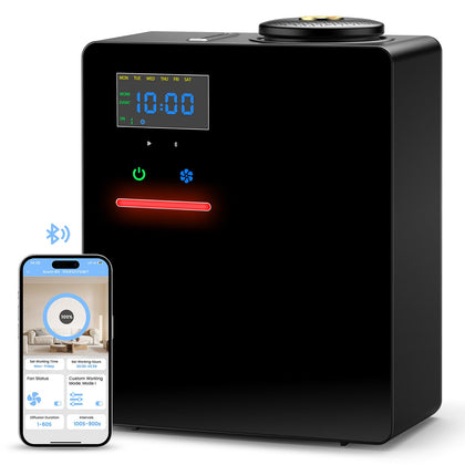 Waterless Essential Oil Diffuser 5000 Sq.Ft Coverage for Large Home, Hotel, or Office, 200ml Cold Air Scent Diffuser