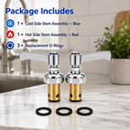 VISELTIS Hot & Cold Spindle Assembly Replacement for T&S Brass Faucets