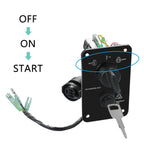 12V Single Key Switch Panel, Marine Engine Ignition Key Panel Assembly