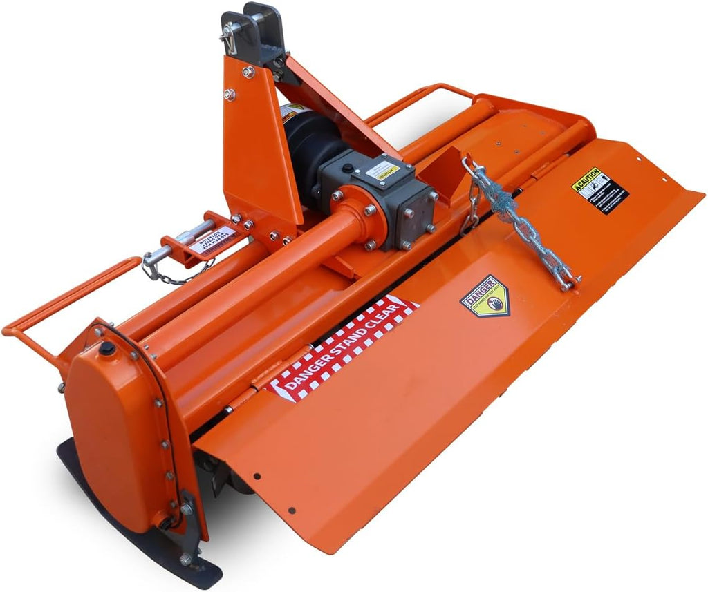 3 Point Hitch Rotary Tiller 37'' for Tractor Attachment, Fit 20-30HP Cat 1 Tractors, 540 RPM PTO Driven Cultivator