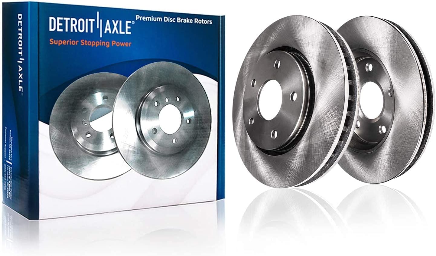 Front Brake Kit for 08-12 Chrysler Town & Country | Dodge Grand Caravan 09-12 VW Routan, Disc Brake Rotors Ceramic