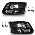 Halogen Headlights W/Bulbs for 2009-2018 Dodge Ram 1500