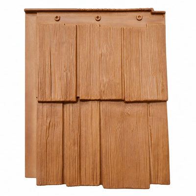 Cu Aesthetic Pu Faux Cedar Shake, Faux Panel for Wall & Roof, 10 Pack