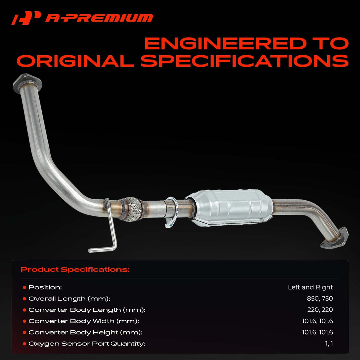 A-Premium 2 PCS Left and Right Catalytic Converter Kit, E.P.A Compliant