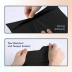 SMART 10x13 Recycled Poly Mailers - 100 Pack of Black Eco-Friendly Packaging Mailing Bags | Recyclable & Sustainable