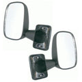 TRQ Driver and Passenger Side Mirror Assembly Set Manual Textured Black