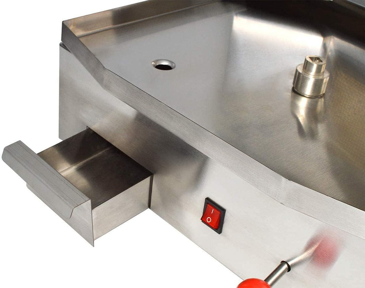 Shawarma Machine with 3 Burners Roaster Kitchen Kebab Grill Propane Gyro Machine Automatic Rotation for Restaurant