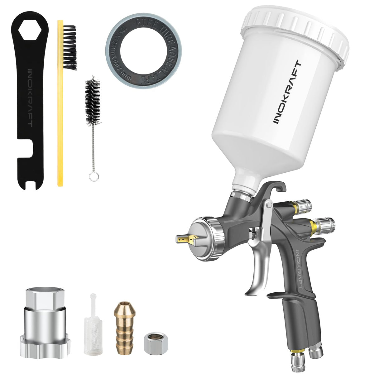 InoKraft D1 LVLP Air Spray Gun Basic Kit