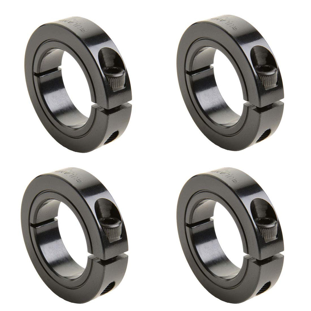 Ruland CL-6-F One-Piece Clamping Shaft Collar, Black Oxide Steel.375" Bore (Pack of 4) Manufactured and Shipped from Massachusetts