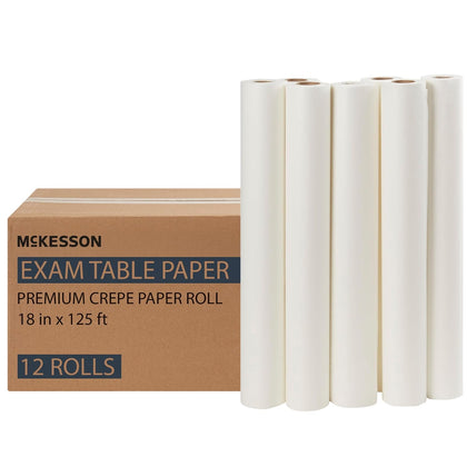 Medical Exam Table Paper Rolls, Spa, 18 in x 125 ft, 12 Rolls | Diaper Changing, Nursing, Chiropractor
