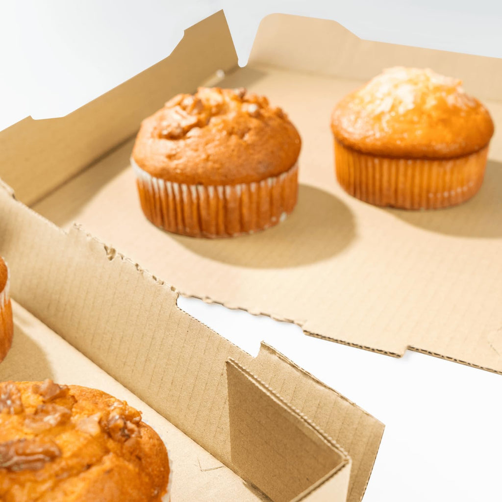 Pizza Boxes 12" x 12" x 2" [50 Pack] Kraft Corrugated Boxes | Ventilated, Grease-Resistant, Durable for Pizza