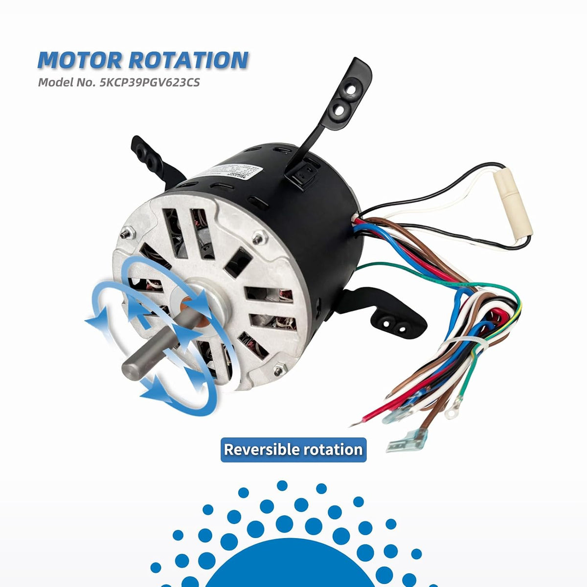 5KCP39PGV623CS Blower Fan Motor Replaces Carrier Bryant Payne HC45TE113