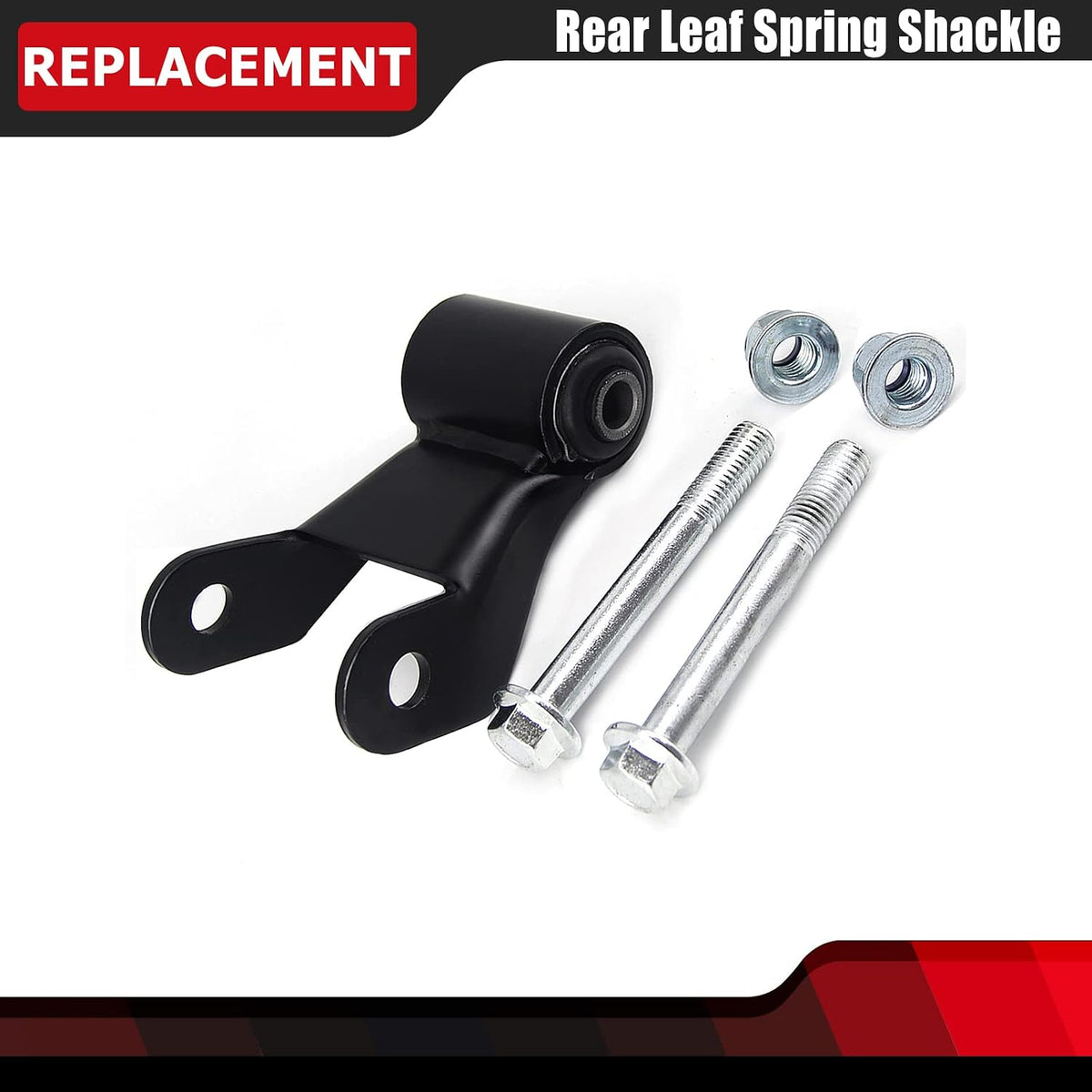 FEXON Rear Leaf Spring Shackle Kit Pair for GMC Chevy Silverado 722-029