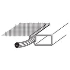 Aluminum Screen Frame Kit, 5/16 x 3/4 x 36", White (1 Kit)