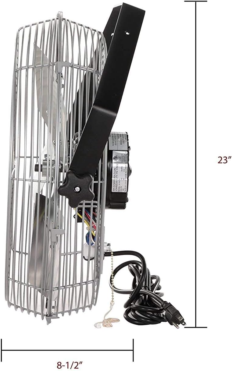 TPI Work Station Fan - 18in. 5750 CFM, 120 Volt, Model Number U-18-TE
