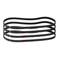 uxcell 4pcs 330J6 PJ V-Ribbed Belt 6 Ribs 33" L x 0.55" W x 0.14" H, EPDM
