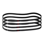 uxcell 4pcs 330J6 PJ V-Ribbed Belt 6 Ribs 33" L x 0.55" W x 0.14" H, EPDM