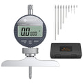 Neoteck 0-22 Inch Digital Depth Micrometer with 1"/0.0005" Dial Indicator
