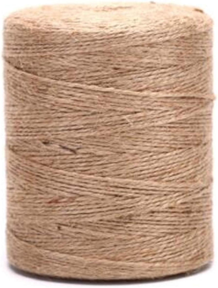 Qinlu-Natural Jute Twine Jute Baler Twine Burlap String, Hemp Rope Party Wedding Gift Wrapping Cords Thread DIY
