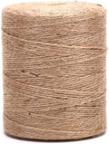 Qinlu-Natural Jute Twine Jute Baler Twine Burlap String, Hemp Rope Party Wedding Gift Wrapping Cords Thread DIY