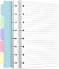Discbound Refill Paper, Disc Paper Refill for Note-Taking System Discbound Planner Inserts with 240 Pages, 5 Sheets