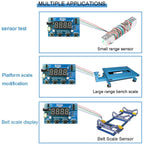 DKARDU HX711 Digital Load Cell Module A/D Module Weight Pressure Sensor Display 24 Bit Weighing Meter Electronic Scale Display Meter with Micro USB Cable