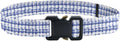 Blue White Tie Dyed Print Kids Belt, Adjustable Elastic Belts for Boys Girls, Stretch Waist Belt with Metal Square
