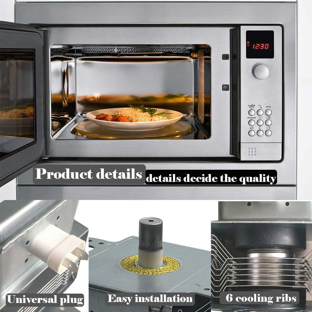 New 2M248J,W10693025 Microwave Oven Magnetron 2M248J（XB） for Whirlpool, 1000W Power Air Cooled, Replacement Part for W10754299 OM75P(10) 2M253J(XB) 2M253J Microwave Magnetron Tube
