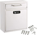 Ultimate Drop Box Wall-Mounted Mailbox - Hanging Secured Postbox - Durable Spacious Key or Combination Lock Box