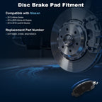 Front Ceramic Brake Pads Fit Nissan 2013 Altima Sedan
