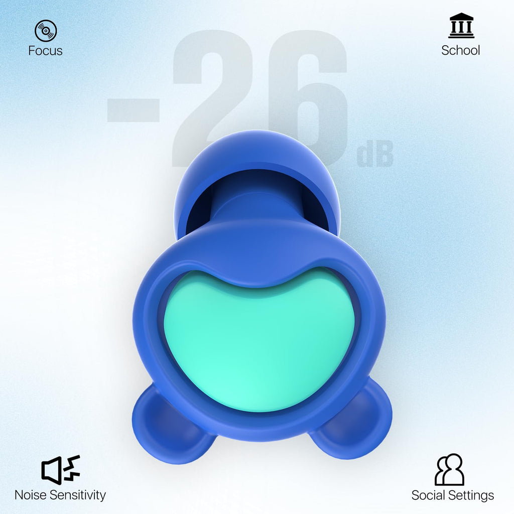 Kids Noise Reduction Ear Plugs 6YRS+, Reusable Child Ear Protection