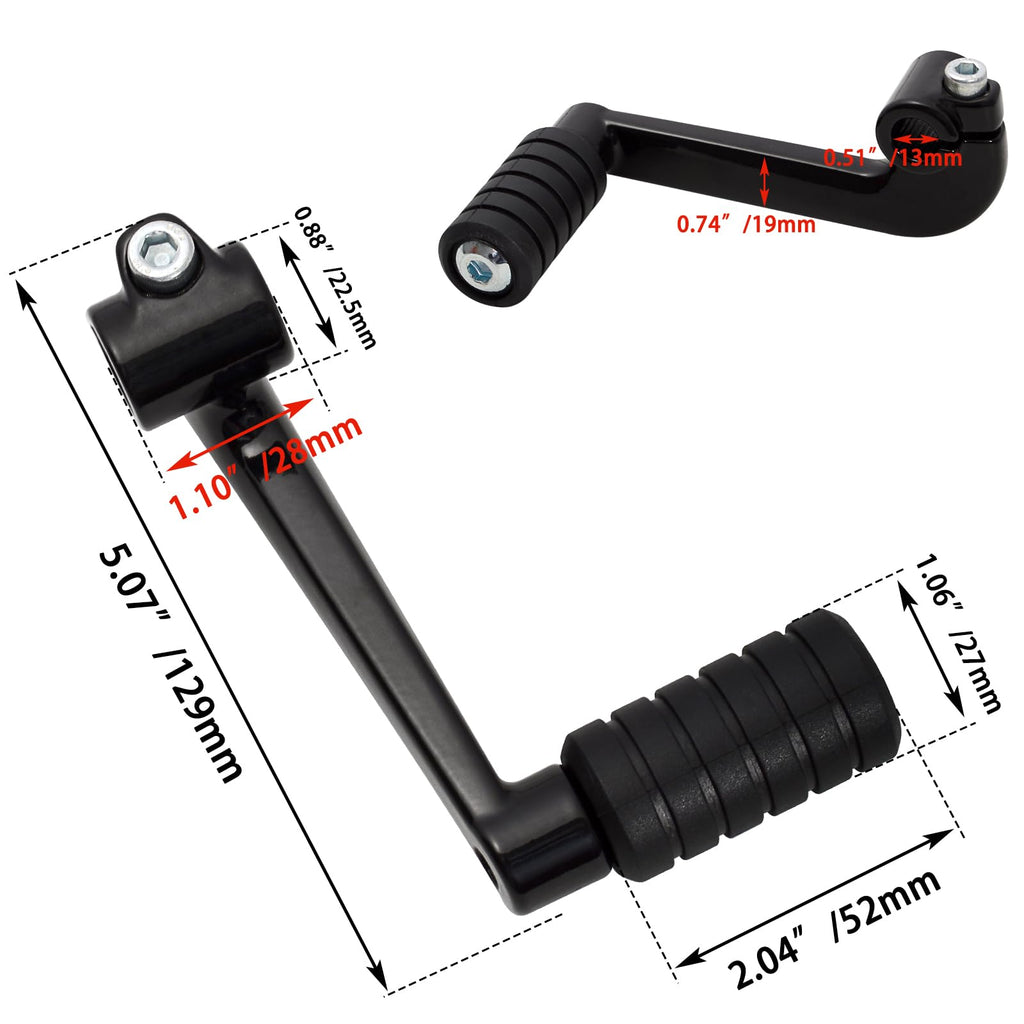 Shift Lever + Shifter peg for Harley Sportster XL 1200 w/Mid-Controls