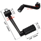 Shift Lever + Shifter peg for Harley Sportster XL 1200 w/Mid-Controls