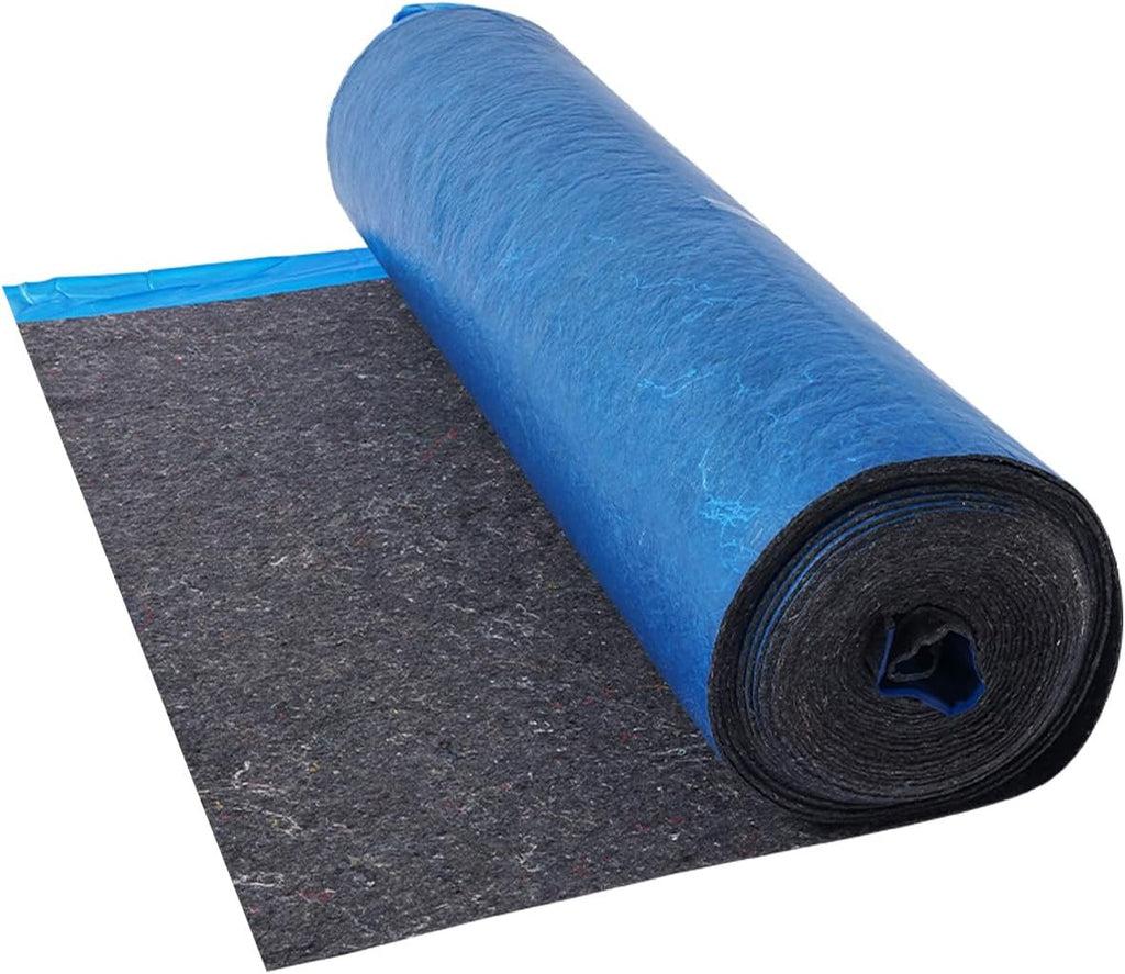 Floor Underlayment 200 sq. ft/Roll, 3 mm Thick Laminate Flooring Padding with Attached Vapor Barrier, Heavy Duty