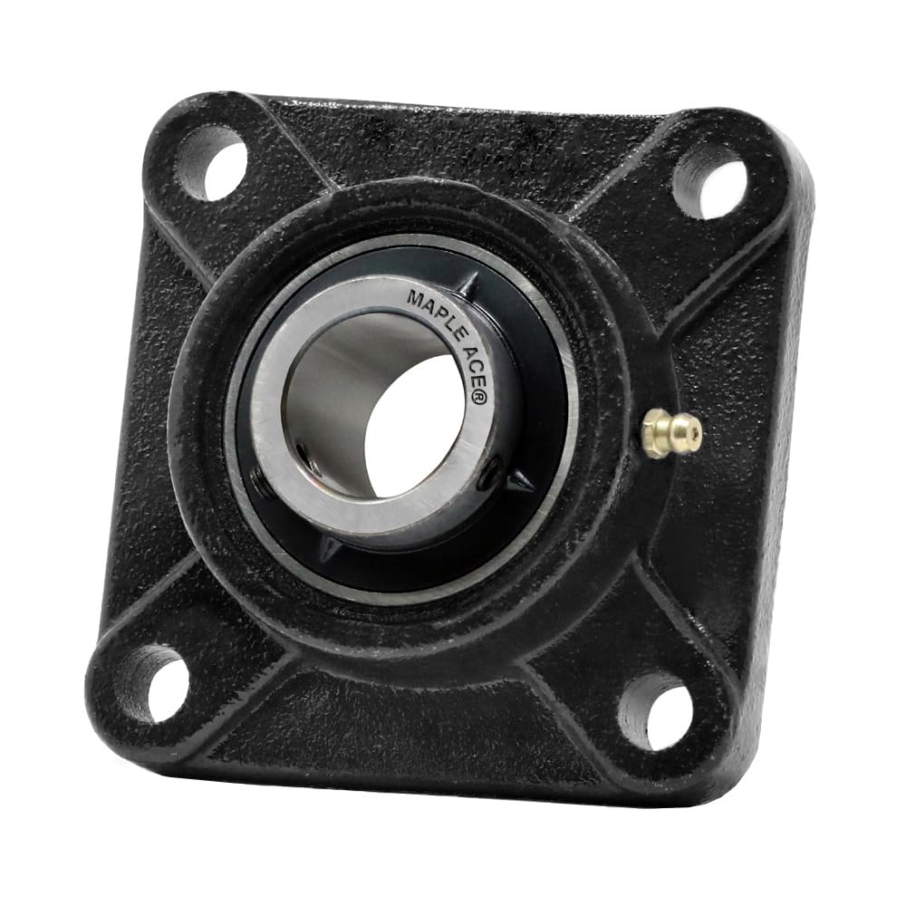 MAPLE ACE UCF212-36 Square Flange Bearing 2-1/4" Bore Self-Aligning (Qty 1)