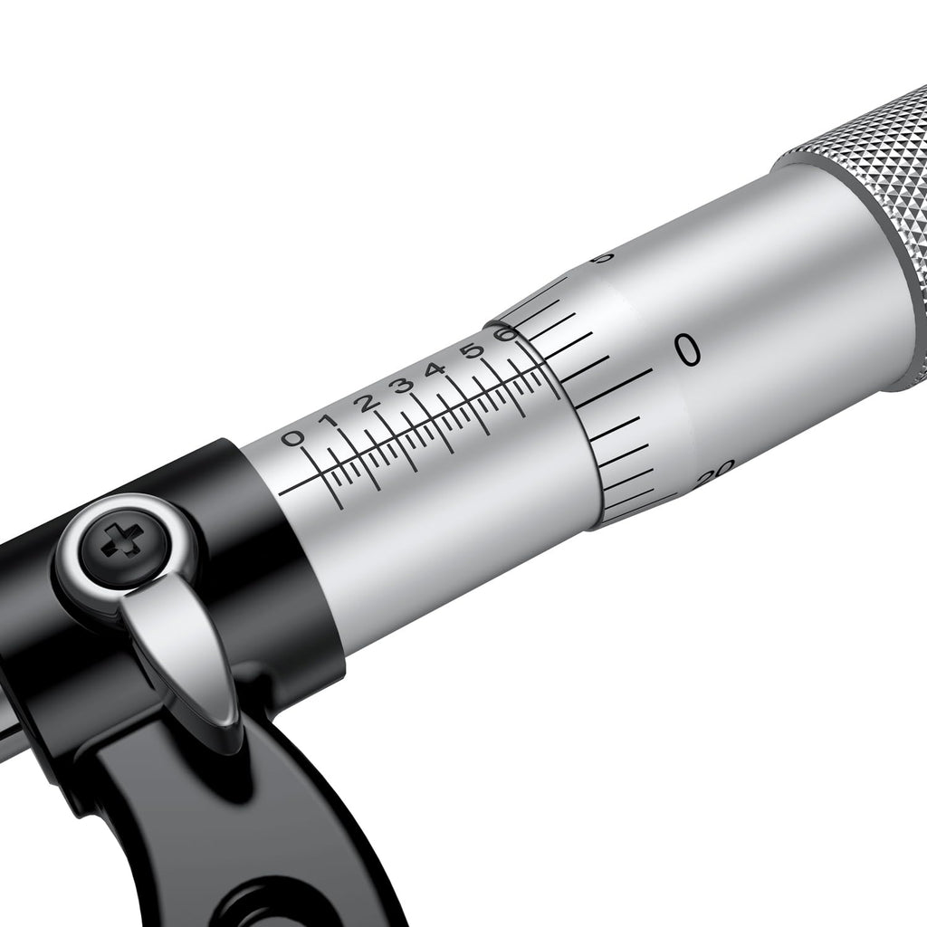 HDLNKAK Outside Micrometer 0-1"/0.0001", with Zero Wrench and Case (Black)
