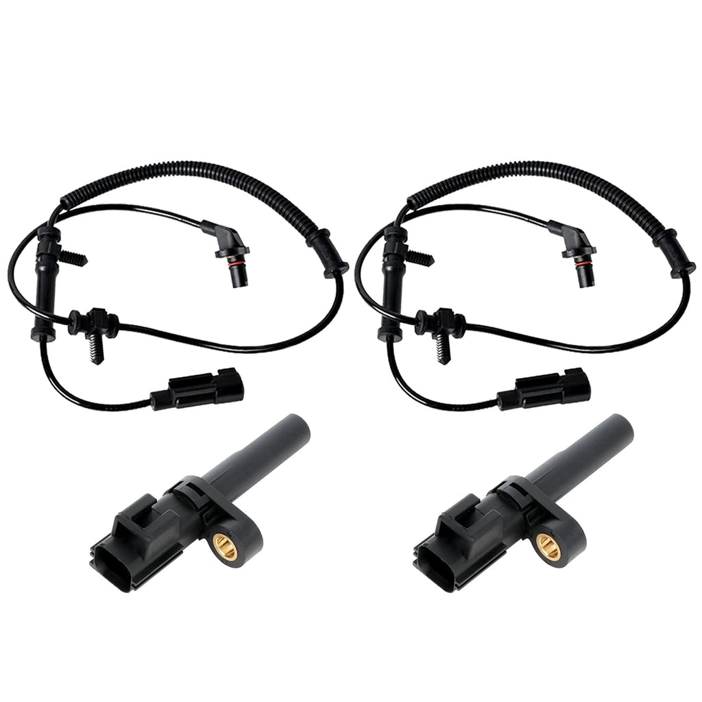 Front Rear ABS Wheel Speed Sensors for Dodge Ram 1500 2010